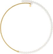 EFFY 14K Yellow Gold 4.5mm Freshwater Pearl Beaded Choker Necklace