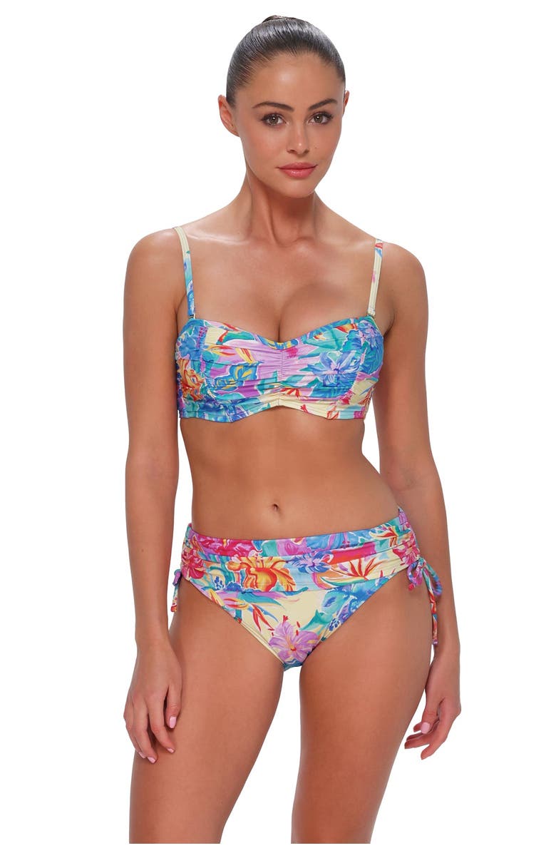 Sunsets Loretta Bandeau Bikini Swimsuit Top - D Cup, Main, color, Aloha Vista