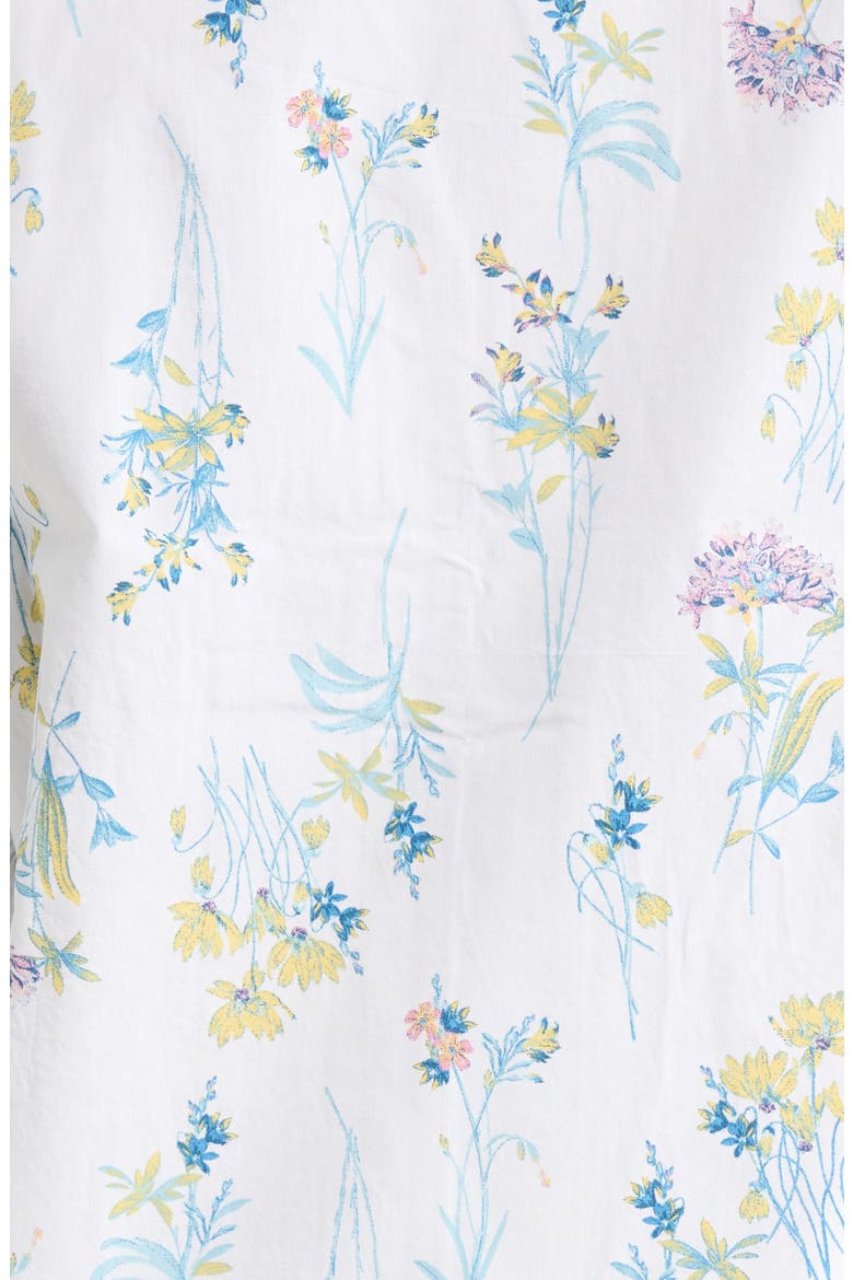 Classic Cotton Pajamas, Alternate, color, IVORY- BLUE BOTANICAL STEMS