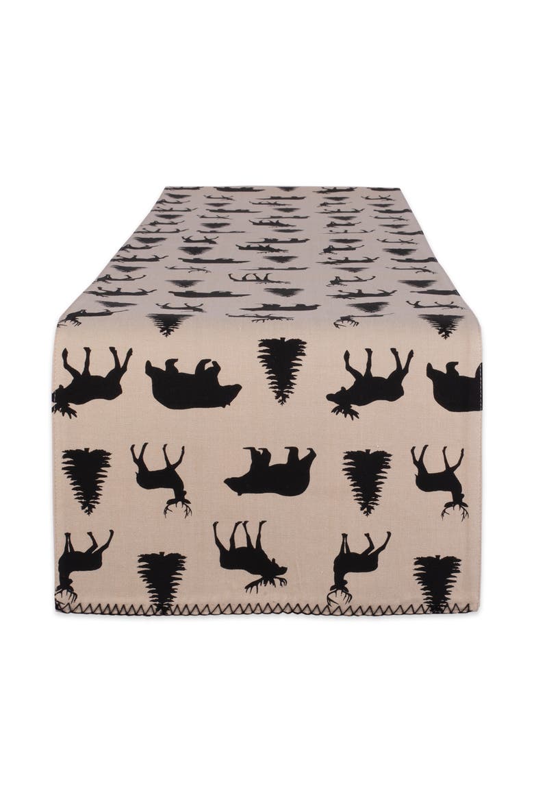 Mountain Trail Plaid Reversible Emb Table Runner, Alternate, color, Mountain Trail