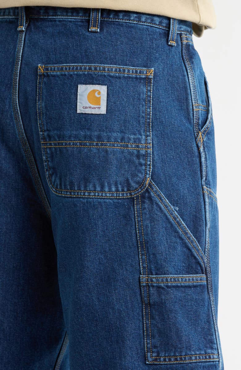 Carhartt Work In Progress Double Knee Denim Shorts, Alternate, color, Blue (Stone)