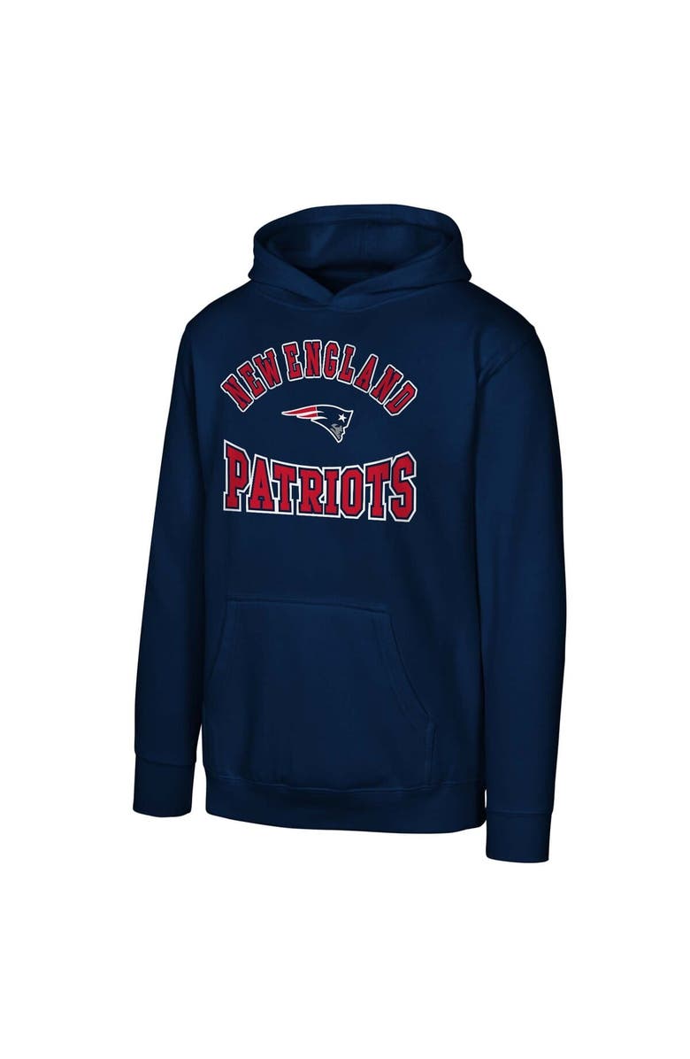 Outerstuff Youth Navy New England Patriots Home Town Pullover Fleece Hoodie, Alternate, color, 