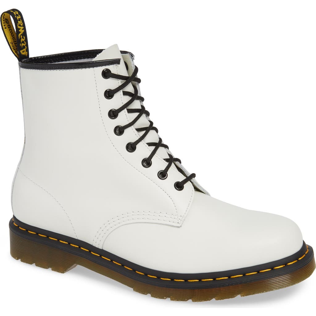 Dr. Martens' Dr. Martens 1460 Smooth Leather Lace Up Boot 'white'