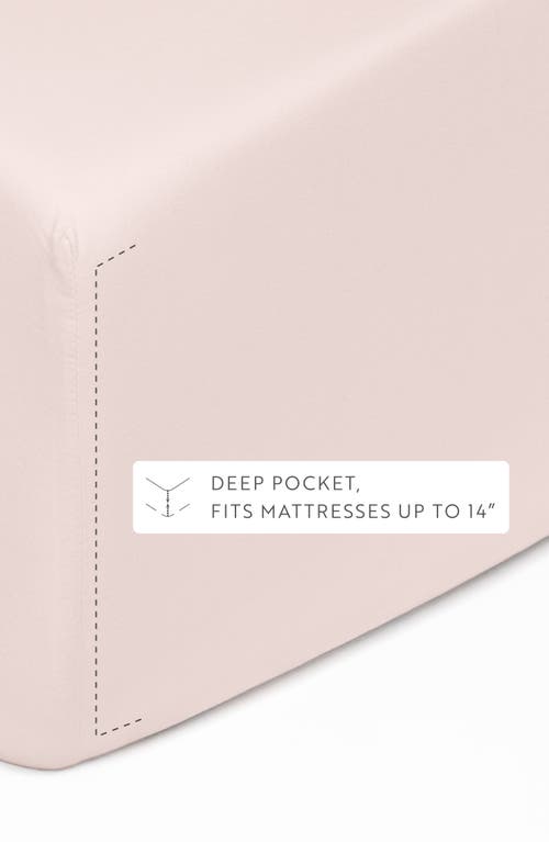 Homespun Solid Cotton Percale Sheet Set In Pink
