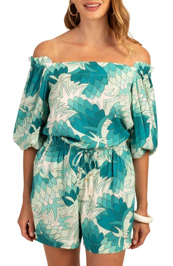 TRINA TURK TRINA TURK EQUINOX 2 OFF THE SHOULDER TOP