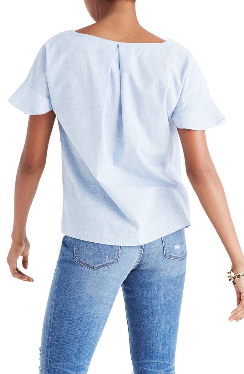 Madewell Sundrift Ruffle Top, Alternate, color, 