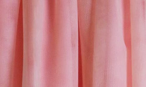 Zunie Kids' Square Open Knit Mesh Tutu Dress In Peach Multi