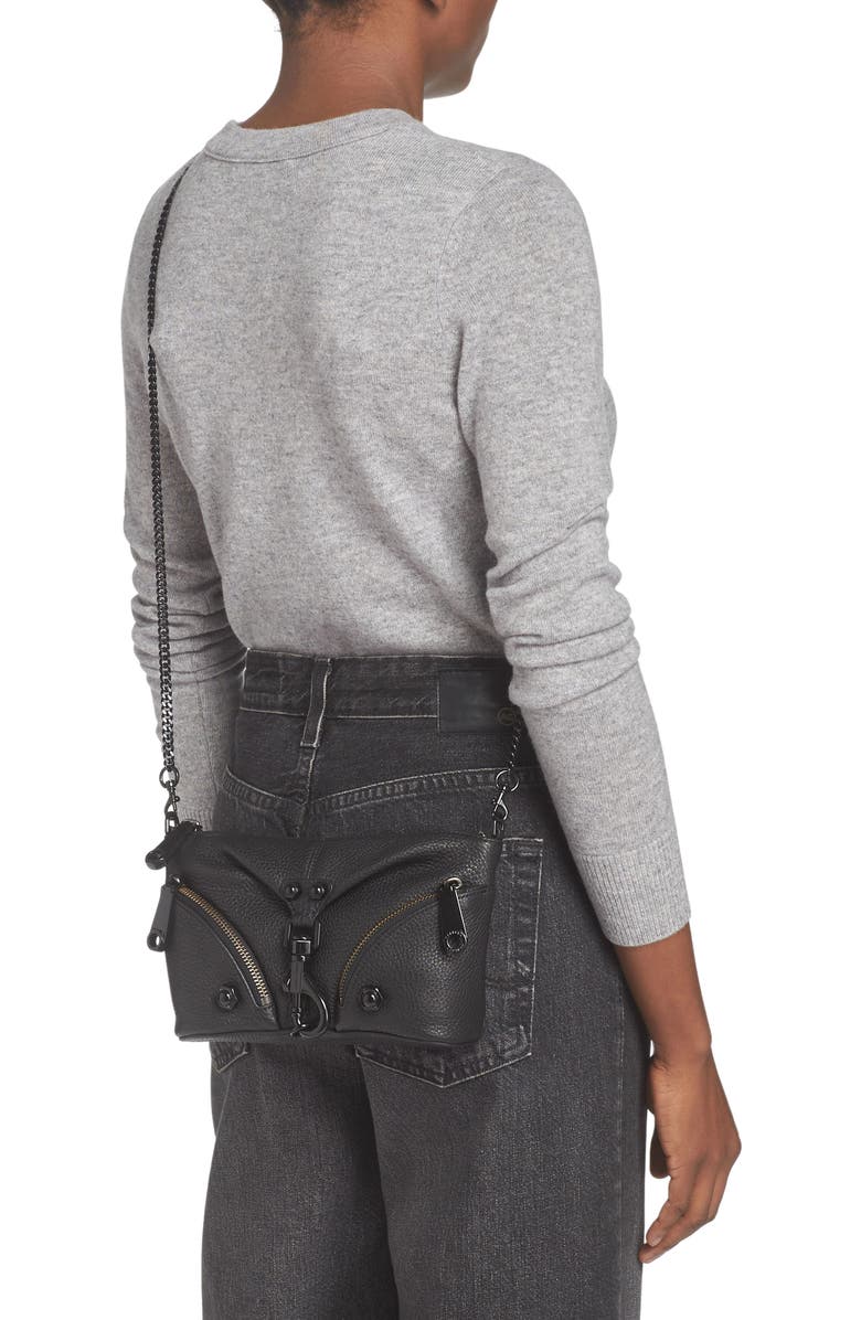 Rebecca Minkoff Mini Julian Leather Crossbody Bag, Alternate, color,