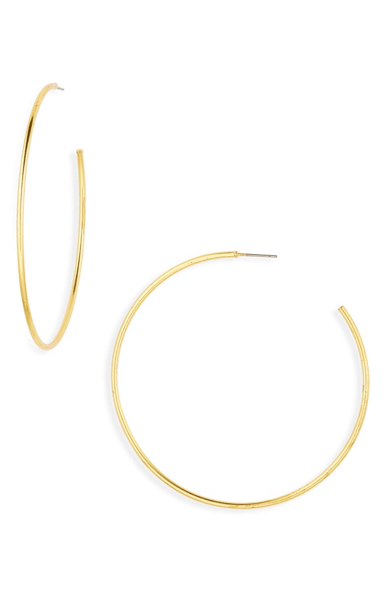 Madewell Oversize Hoop Earrings, Main, color,