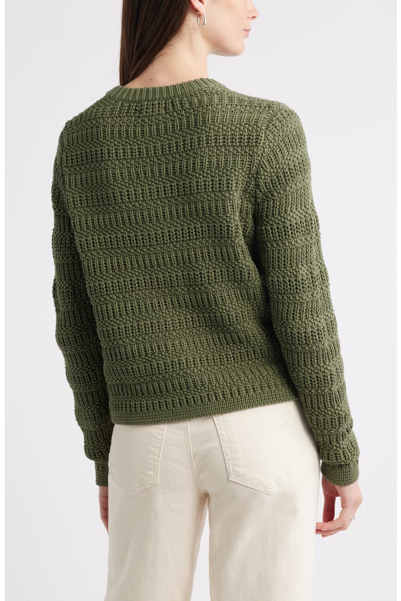 Textured Sweater Jacket, Alternate, color, GREEN SORREL
