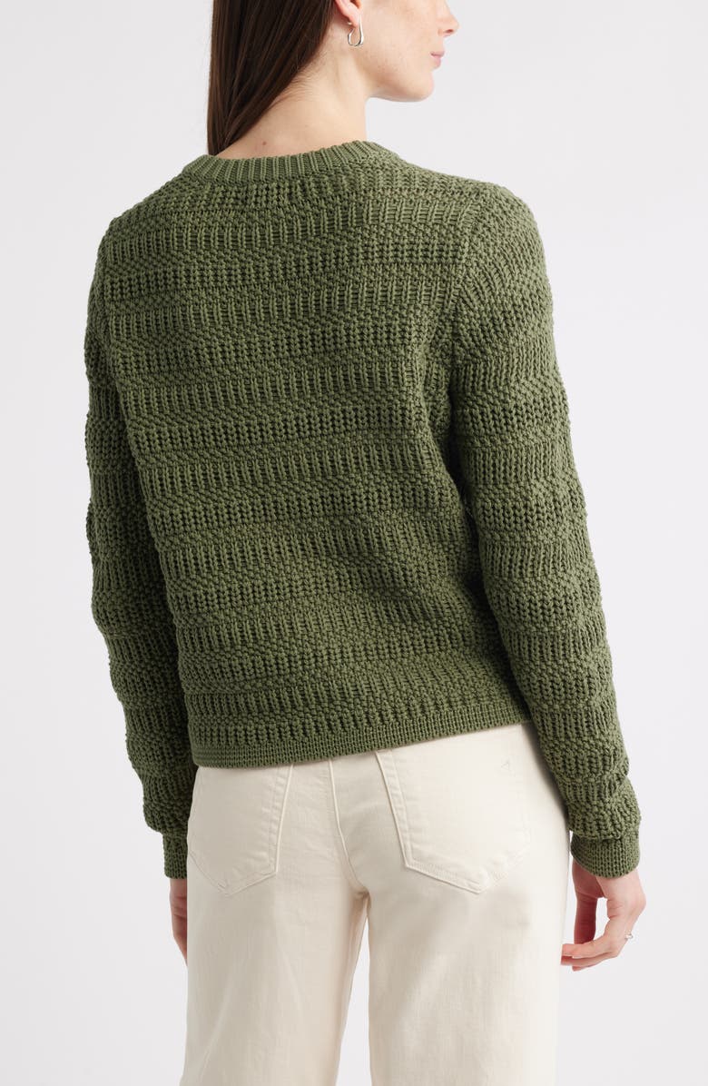 Caslon<sup>®</sup> Textured Sweater Jacket, Alternate, color, Green Sorrel