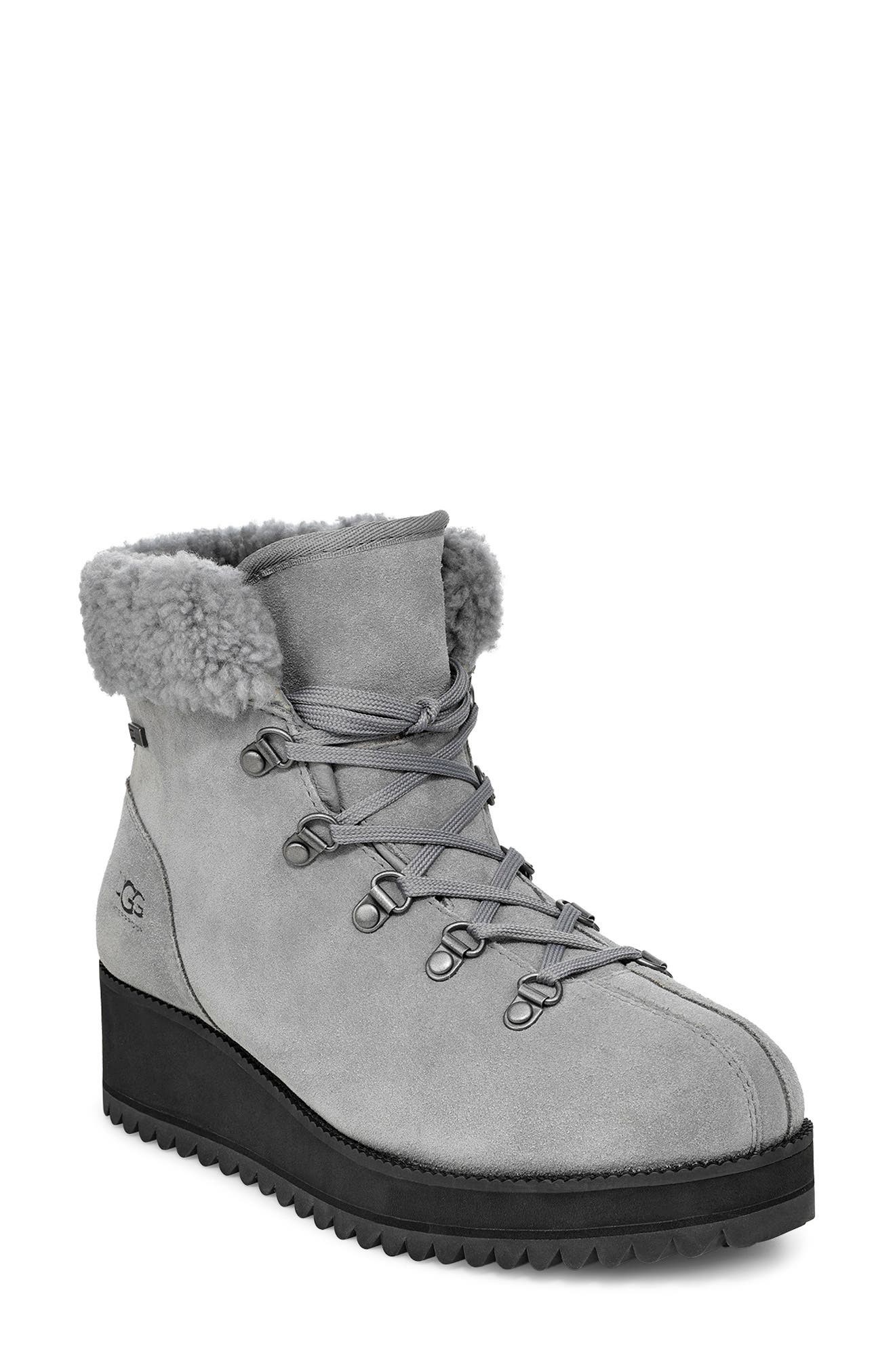 UGG<sup>®</sup> Birch Genuine Shearling Waterproof Winter Boot, Main, color, 