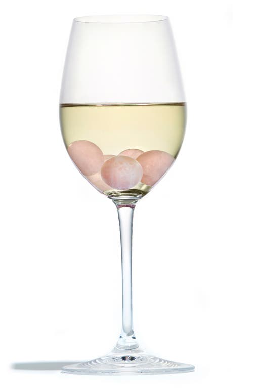 Anna New York Vida Rose Quartz Set Of 6 Wine Gems In Rose