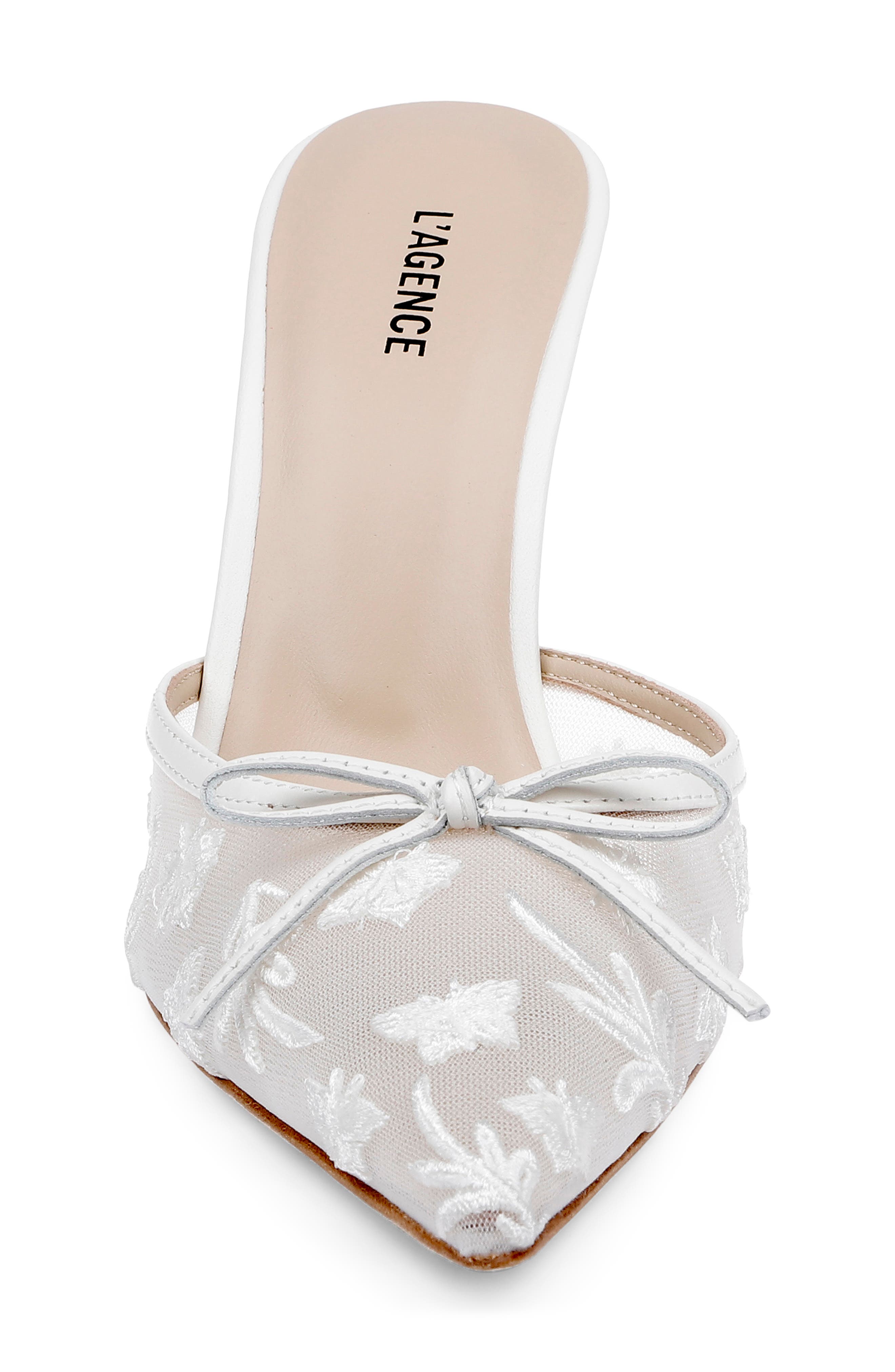 Prasad Pointed Toe Mule, Alternate, color, ECRU