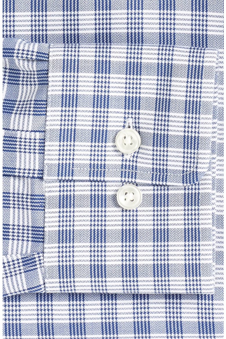 'Mark US' Sharp Fit Plaid Dress Shirt, Alternate, color, NAVY