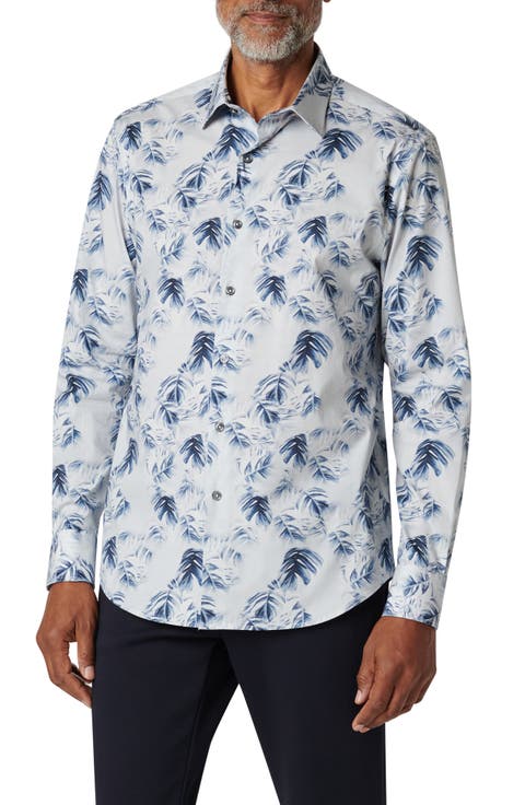 Julian Stretch Cotton Button-Up Shirt