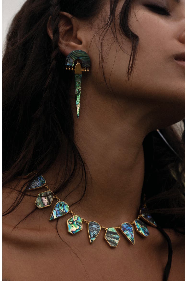 Myla Verde Earrings, Alternate, color, Gold
