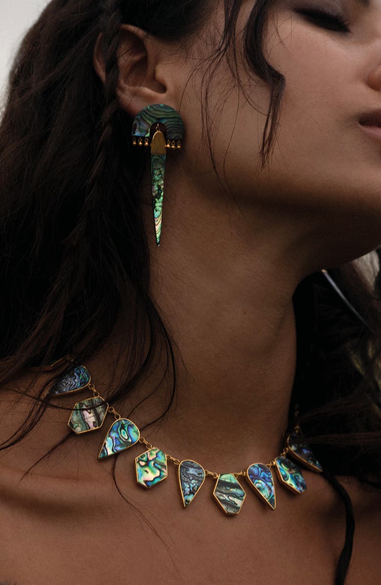 Freya Rose Myla Verde Earrings, Alternate, color, Gold