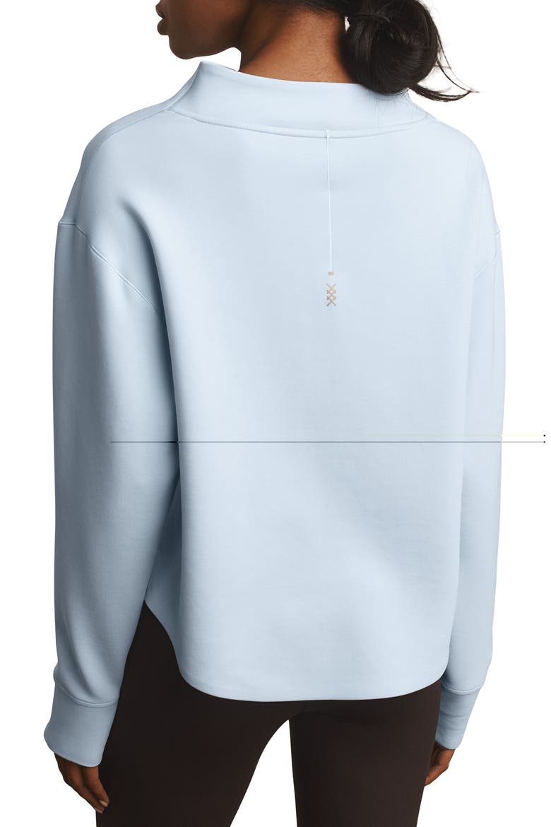 Dreamglow Funnel Neck Pullover Sweatshirt, Alternate, color, FROST BLUE