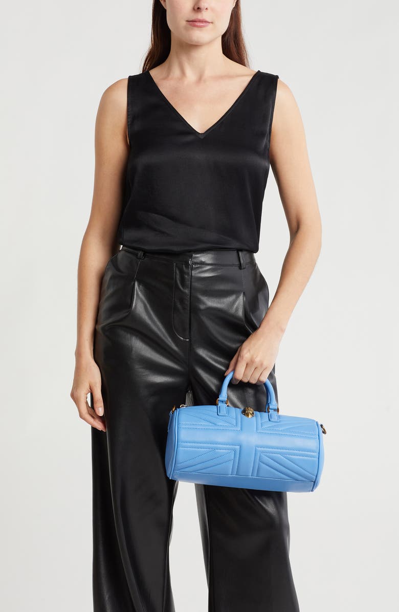 Kurt Geiger London Kensington UJ Quilted Leather Barrel Bag, Alternate, color,