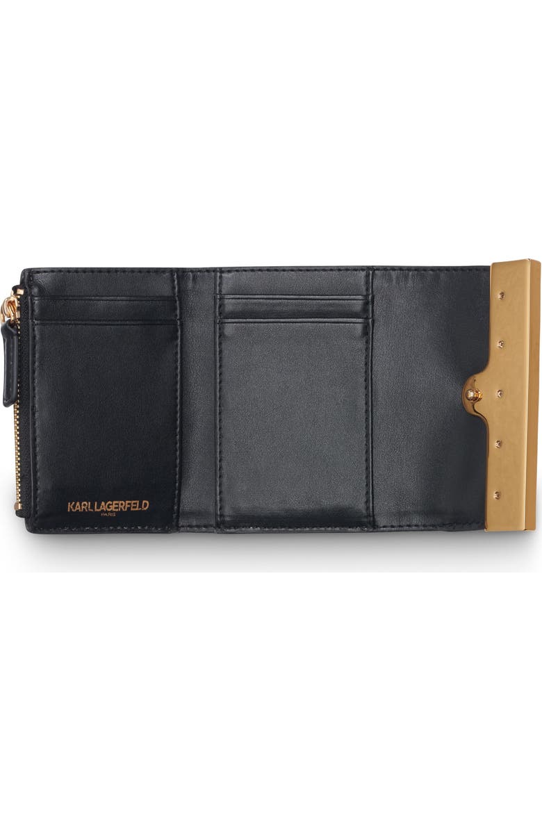 KARL LAGERFELD PARIS Jacqueline Wallet, Alternate, color, Black/Gold