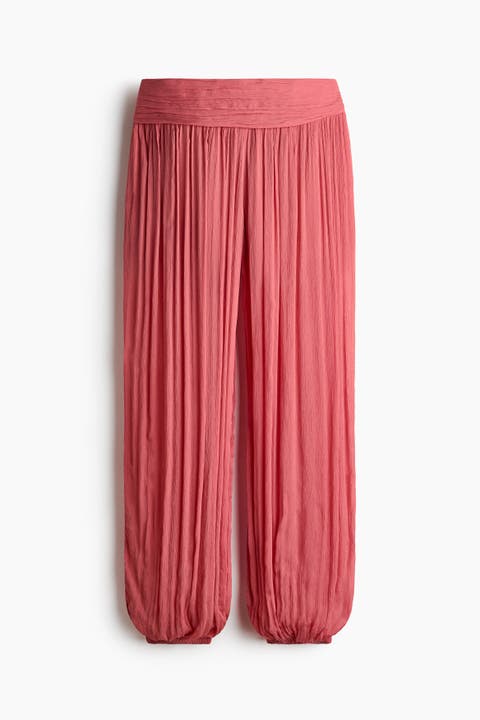 Crinkled Viscose Pants
