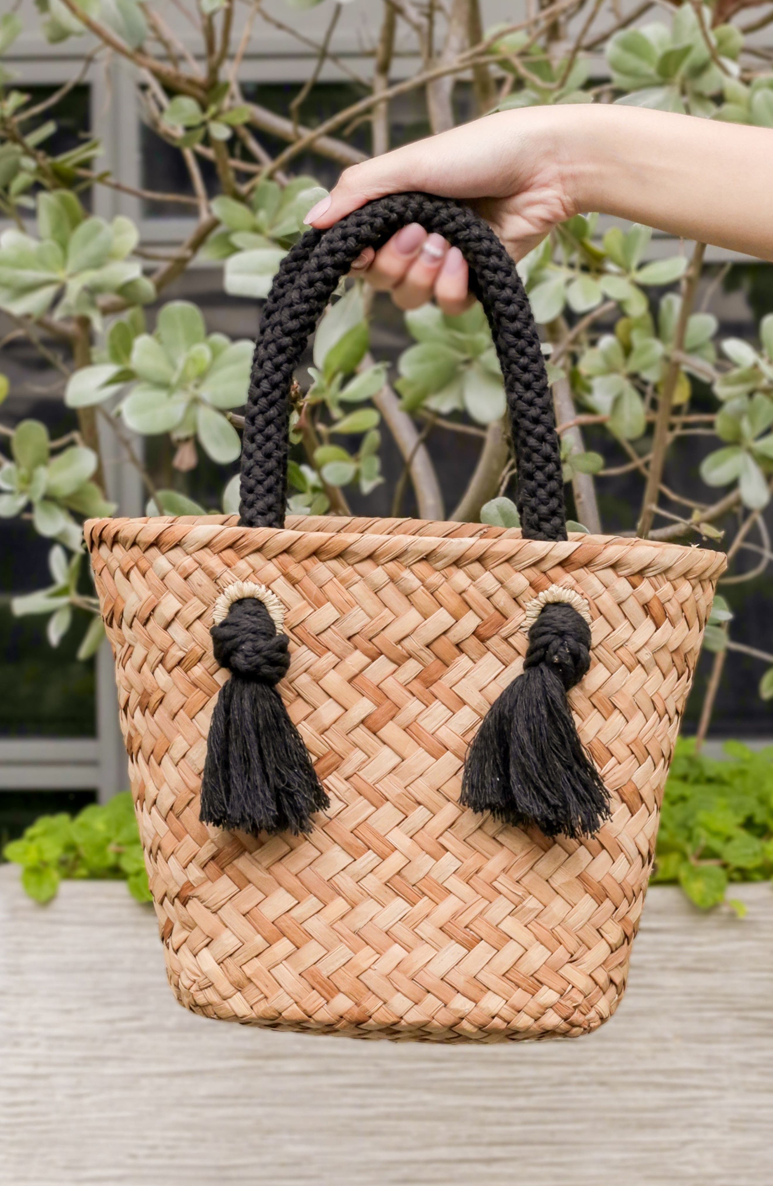 LIKHA Mini Seagrass Tote, Alternate, color, 