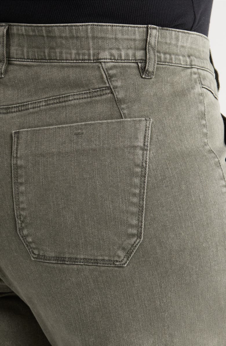 Wit & Wisdom Wyatt Skyrise High Waist Ankle Wide Leg Jeans, Alternate, color, Washed Thyme