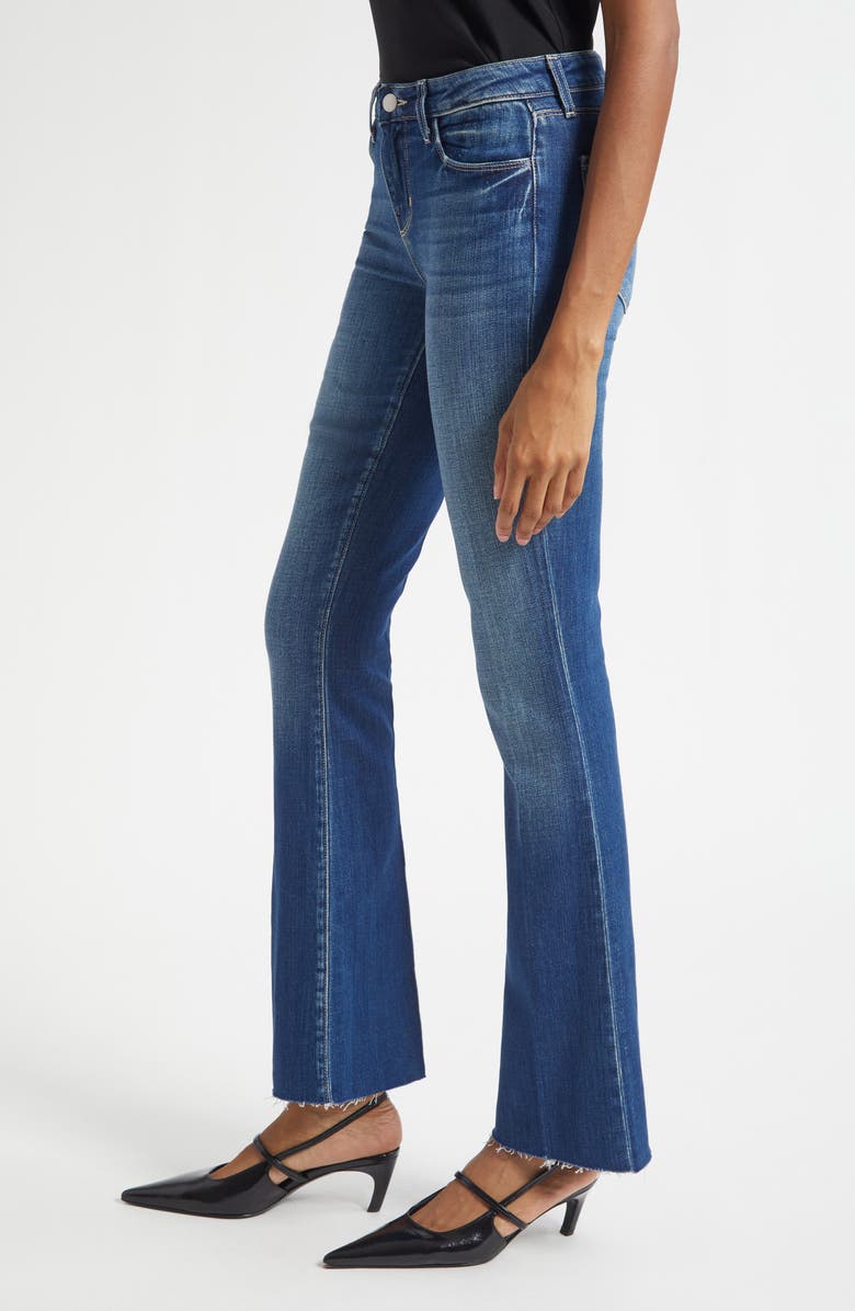 L'AGENCE Sneeki Raw Hem Straight Leg Jeans, Alternate, color, Hasting