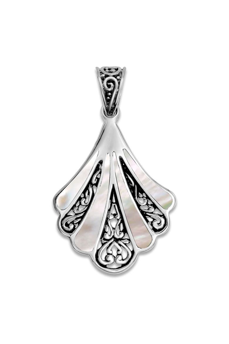 Fan Pendant, Main, color, WHITE