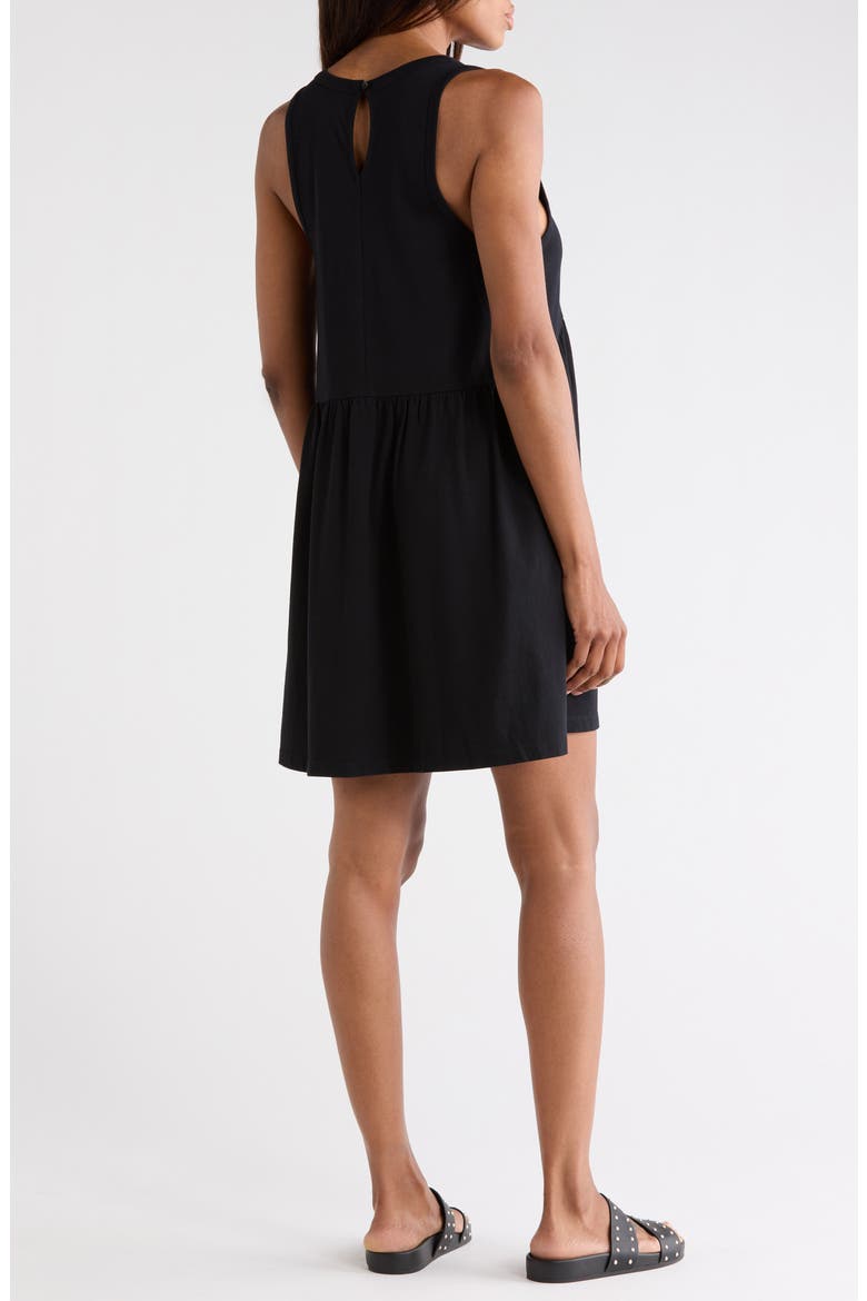 V-Neck Tank Dress, Alternate, color, BLACK