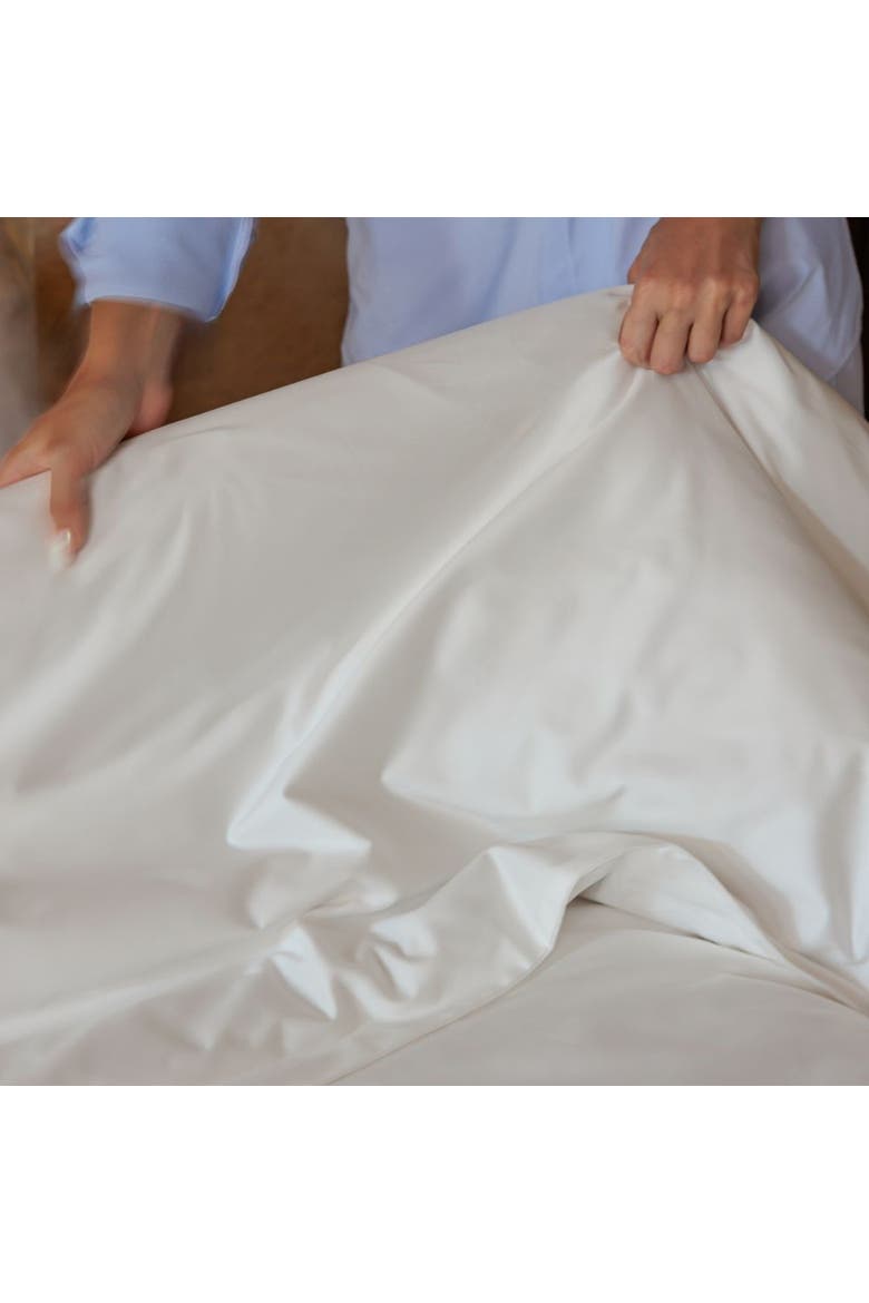 Long-Staple Cotton Bed Sheet Set, Alternate, color, White