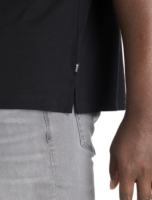 B+t Essentials Fit By Dxl Big & Tall  Phillipson 199 Polo Shirt In Black