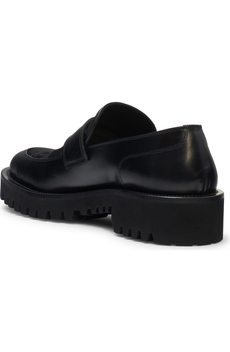 Valentino Garavani VLOGO Toile & Leather Loafer, Alternate, color,