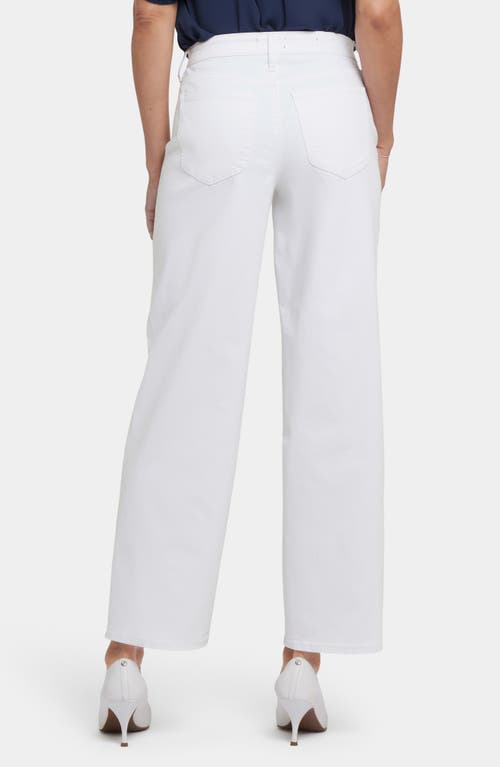 Nydj Womens Solid Cotton Ankle Pants In Optic White
