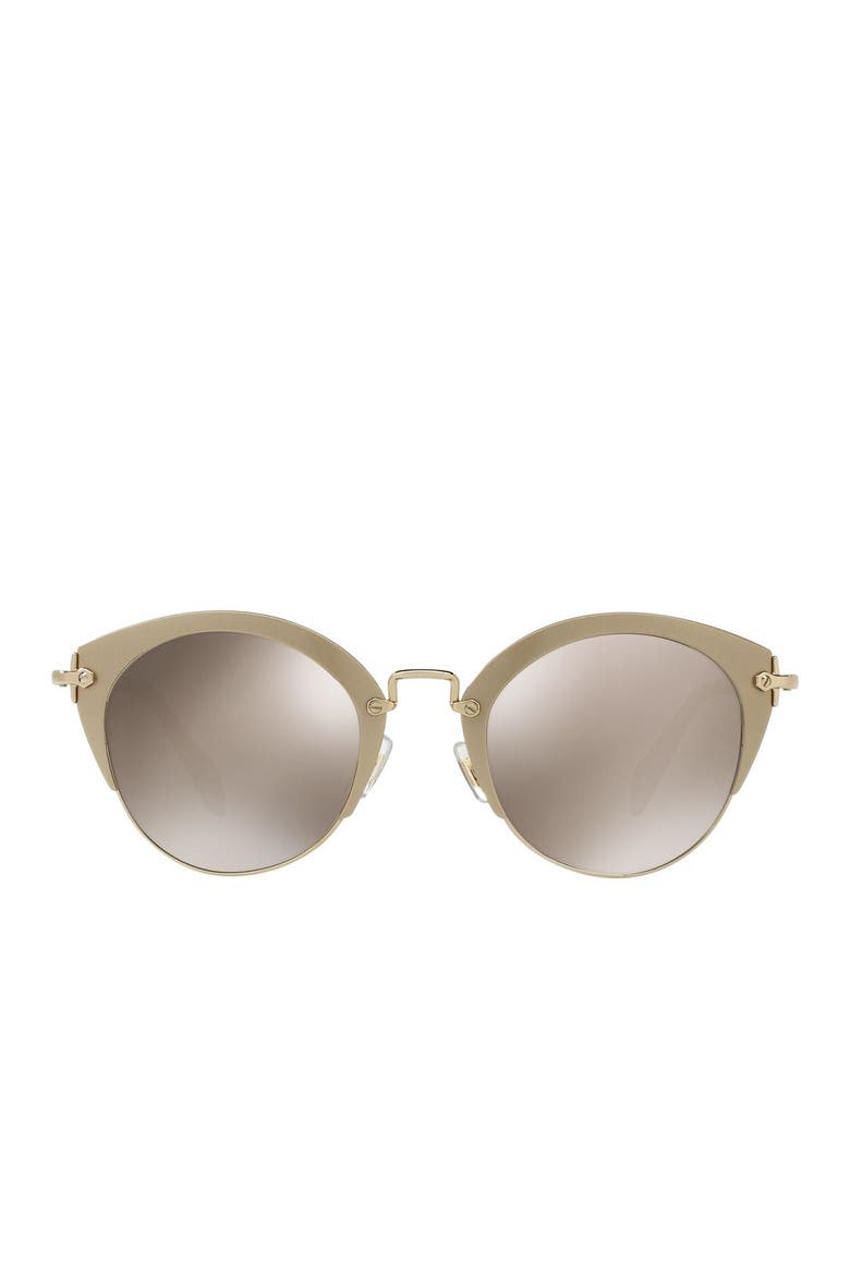 Sartoria 52mm Metal Typewriter Sunglasses, Alternate, color, CREAM