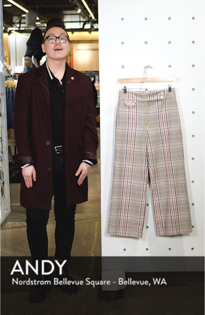 Madero Plaid Wide Leg Pants, sales video thumbnail