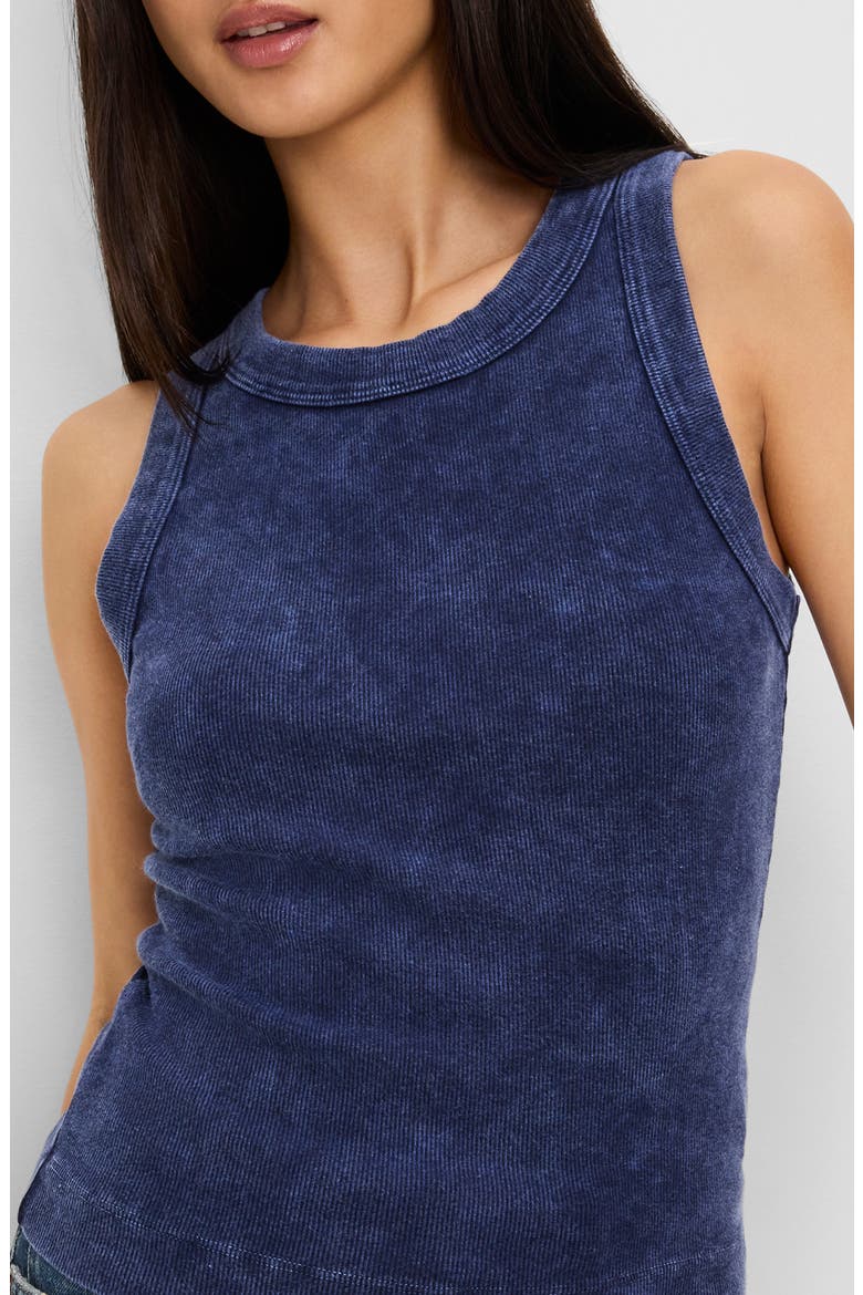 Gina Wide Binding Cropped Tank, Alternate, color, NOCTURNAL