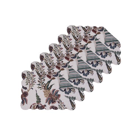 Braelyn 100% Cotton Quilted Set of 6 Placemats 13" x 19"