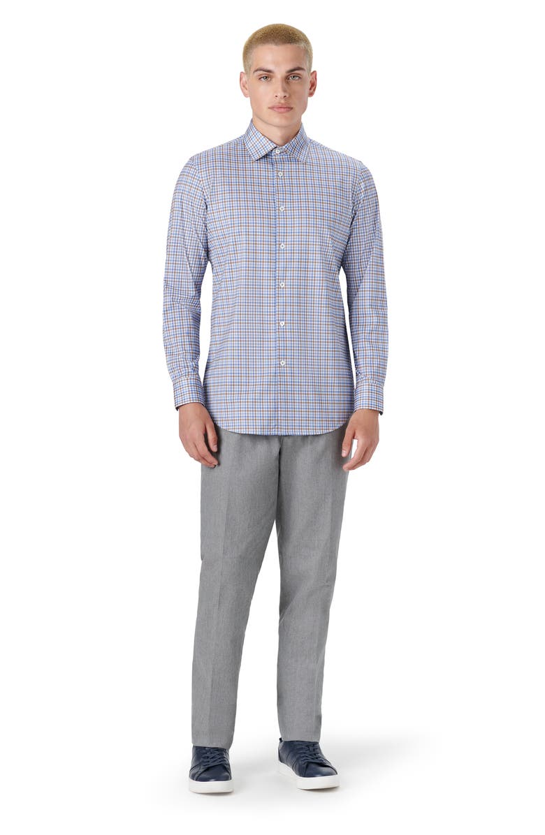 Bugatchi OoohCotton<sup>®</sup> Check Button-Up Shirt, Alternate, color, 