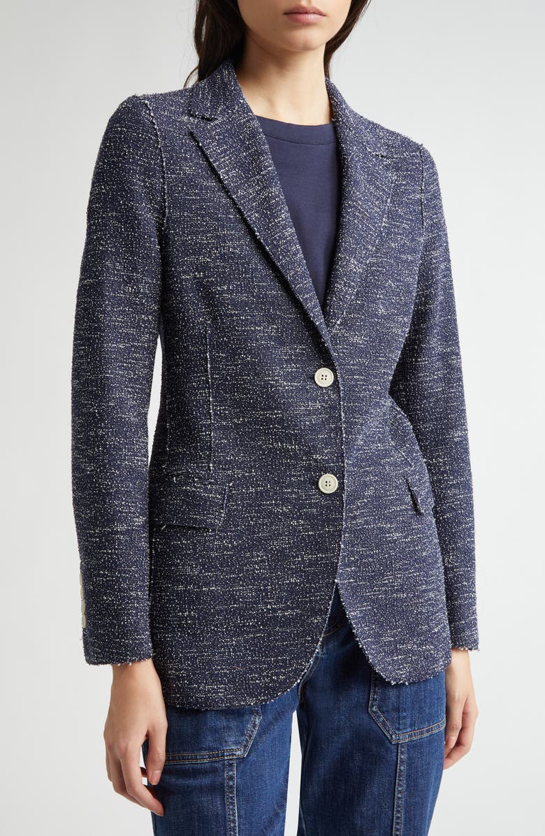 Eleventy Single Breasted Tweed Blazer, Alternate, color, 