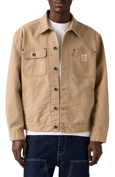 Sunrise Cotton Canvas Trucker Jacket