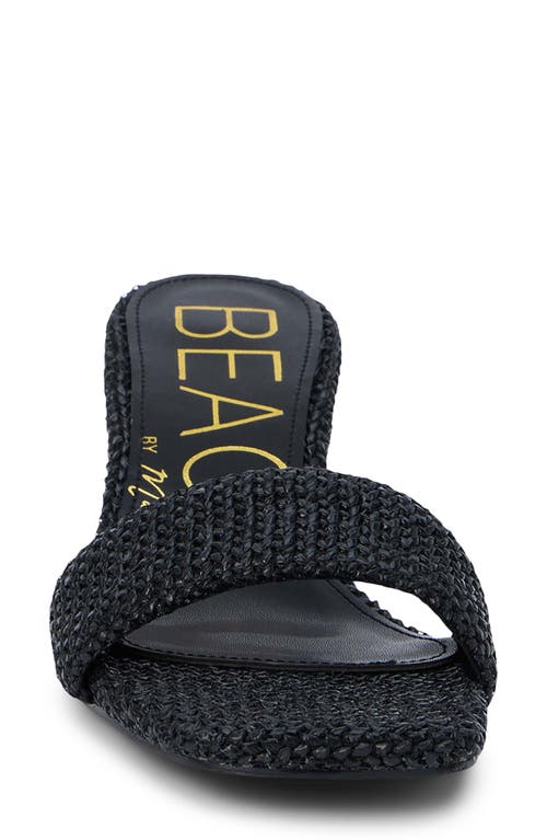 Beach By Matisse Capricorn Kitten Heel Slide Sandal In Black