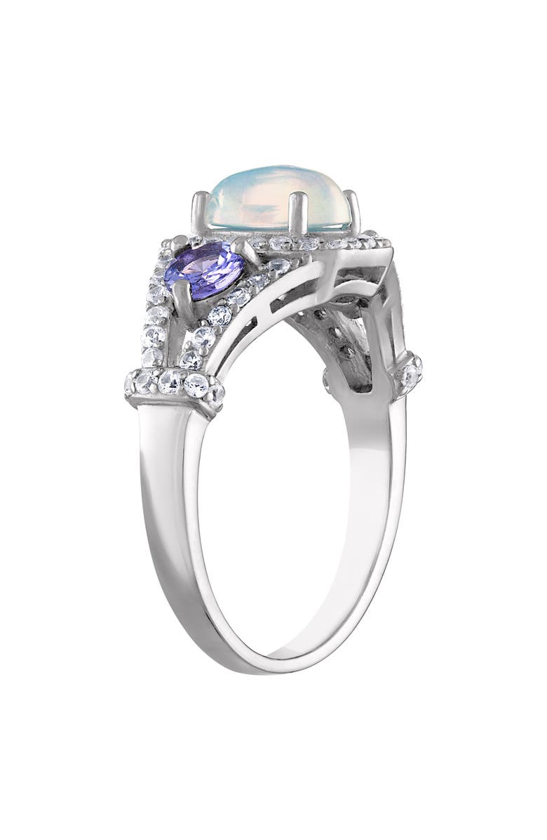 FZN Sterling Silver Opal & Tanzanite Ring, Alternate, color,