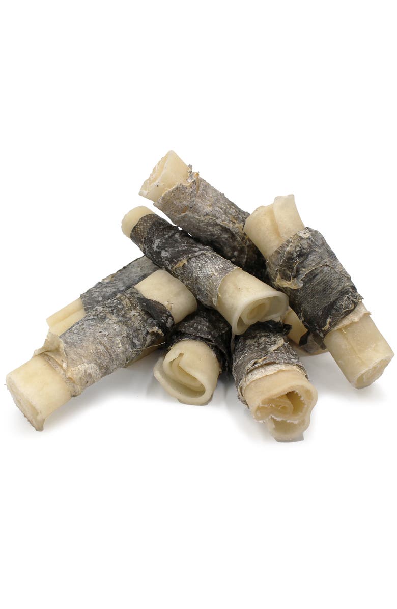 ICELANDIC+ Beef Rolled Collagen Stick with Wrapped Fish 4" Dog Treat, Alternate, color, 