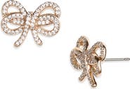 Kate Spade New York bow meets girl pavé stud earrings