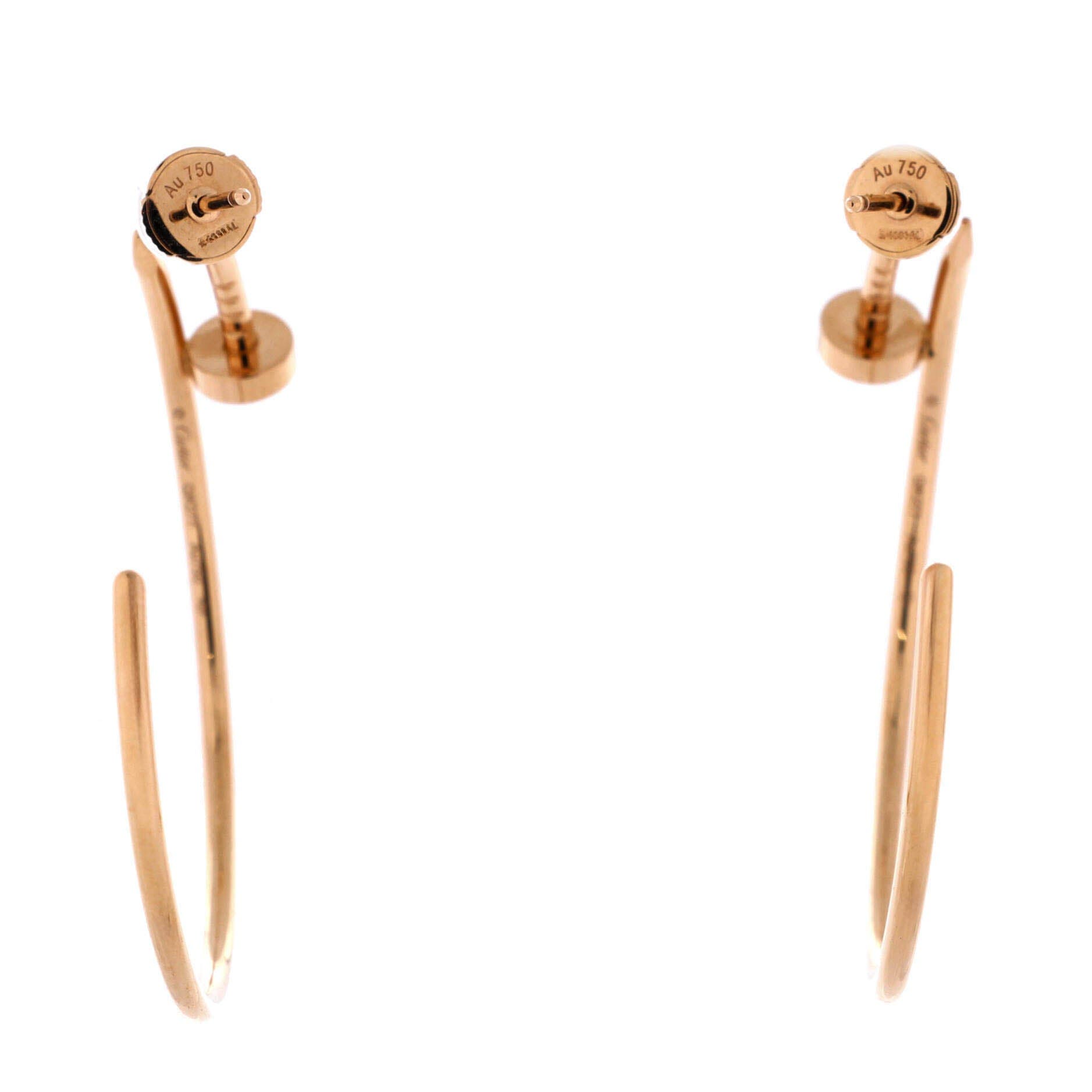 Juste un Clou Hoop Earrings 18K Rose Gold XL, Alternate, color, Metallic Gold