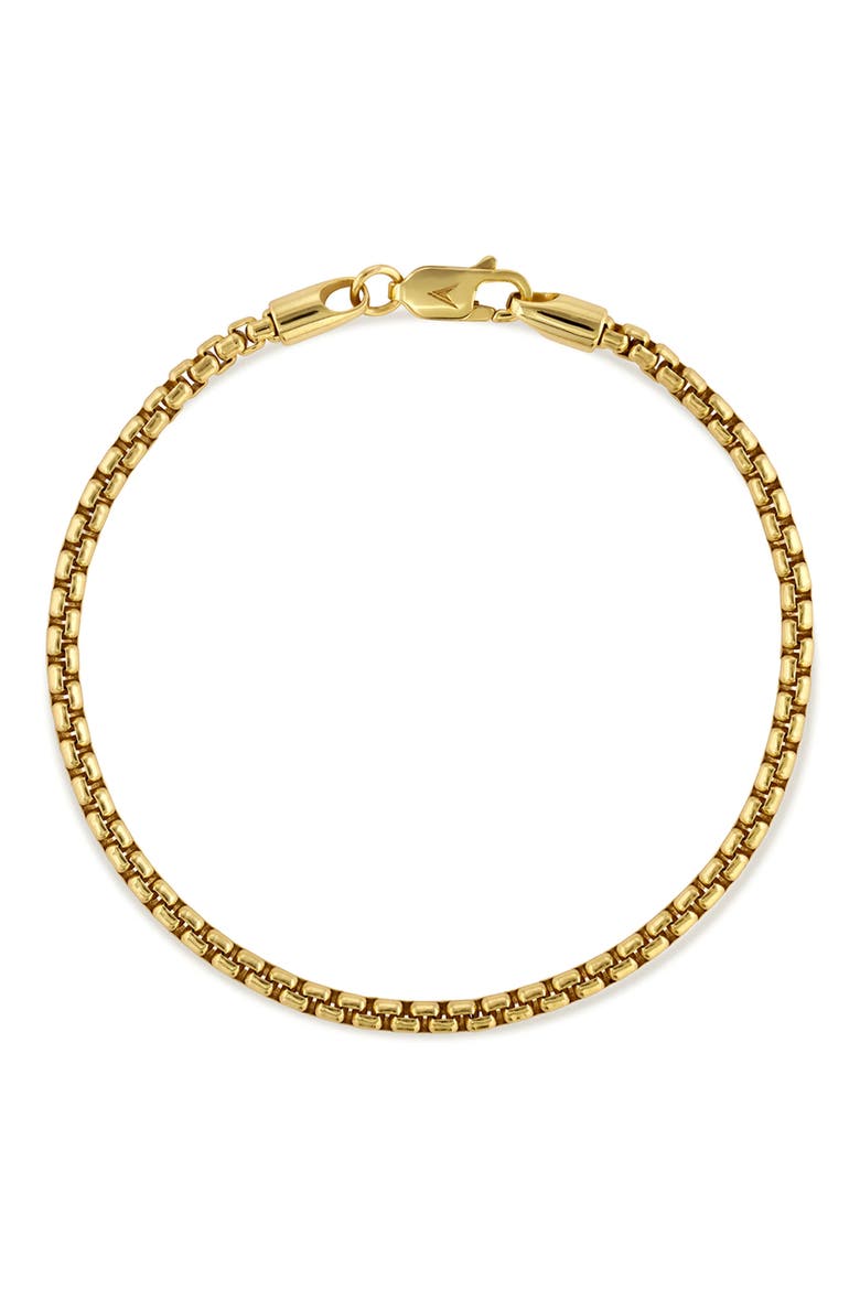 Men's Box Chain Bracelet, Alternate, color, GOLD