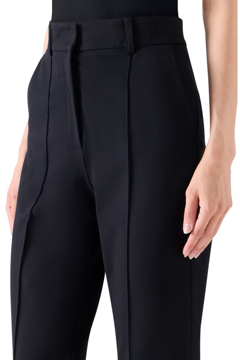 Ferry Pintuck Tapered Jersey Pants, Alternate, color, BLACK
