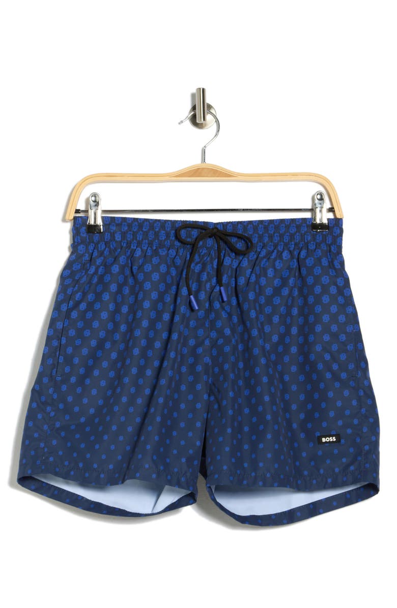 BOSS Octopus Swim Shorts, Alternate, color, Dark Navy